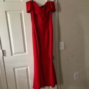 Red Flame - Long prom Dress